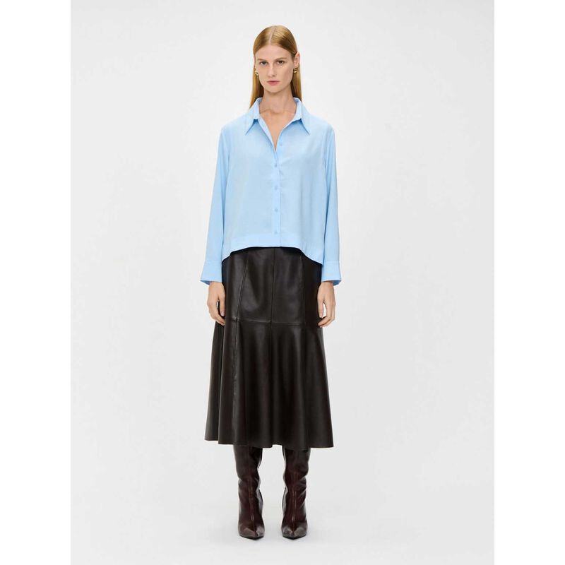 Veronika Maine Washer Finish Crinkle Shirt image number 3